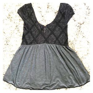 Free People Babydoll Lace Tunic